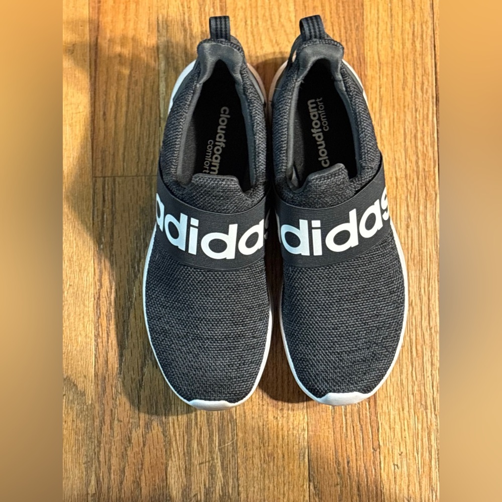 Adidas women’s dark gray Slip-On Shoes